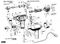 Bosch 0 601 115 803  Drill 220 V / Eu Spare Parts